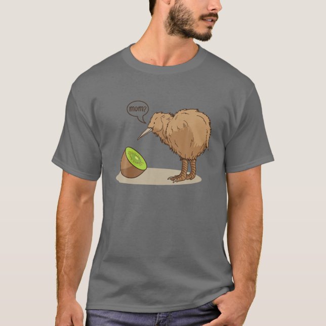 Kiwi Bird Frucht Neuseeland Mama Fun T-Shirt (Vorderseite)