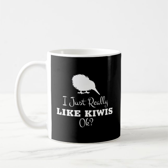 Kiwi Bird für den neuseeländischen Vogel Kaffeetasse (Links)