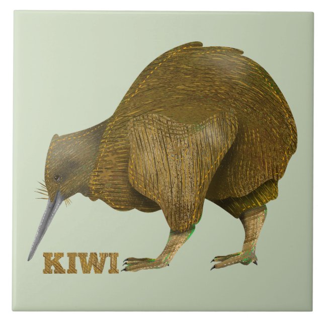 Kiwi bird Neuseeland Fliese (Vorderseite)