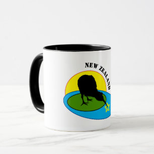Kiwi Bird & Neuseeland Tee/Kaffee Tasse
