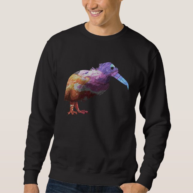 Kiwi Bird New Zealand Animal Colorful  2 Sweatshirt (Vorderseite)