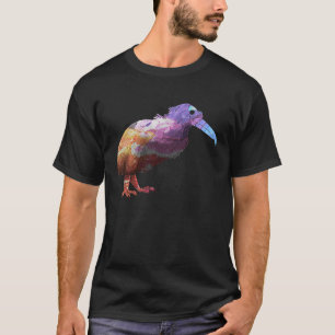 Kiwi Bird New Zealand Animal Colorful 2 T-Shirt