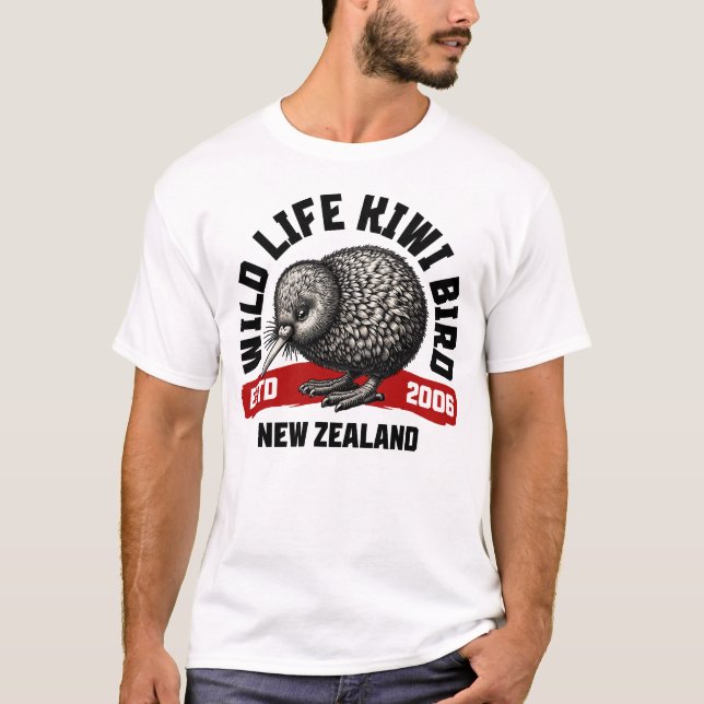 Kiwi Bird – New Zealand T-Shirt (Vorderseite)