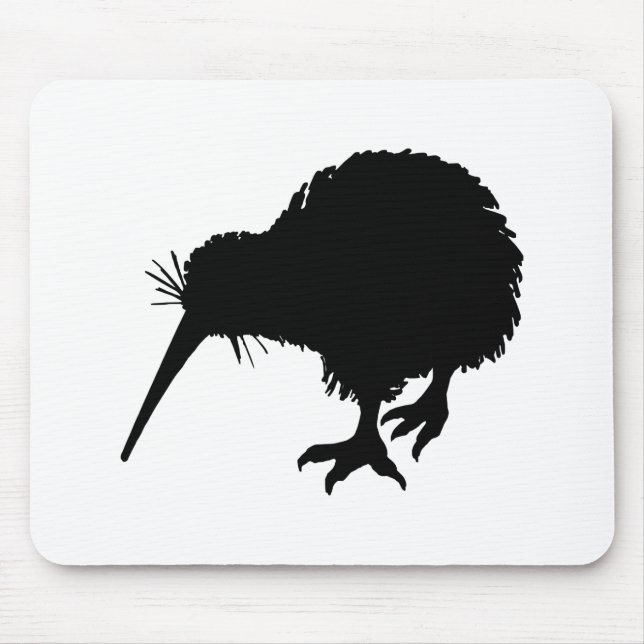 Kiwi Bird Silhouette Mousepad (Vorne)