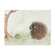 Kiwi Bird und Kiwi Fruit