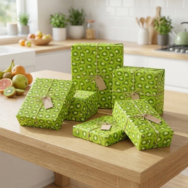 Kiwi-Burst-Geschenkpapier Geschenkpapier (Von Creator hochgeladen)