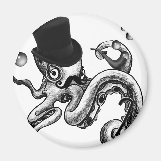 Kiwi, der Extravagante Oktopus Magnet (Vorne)