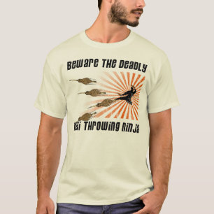 Kiwi, die Ninja wirft T-Shirt