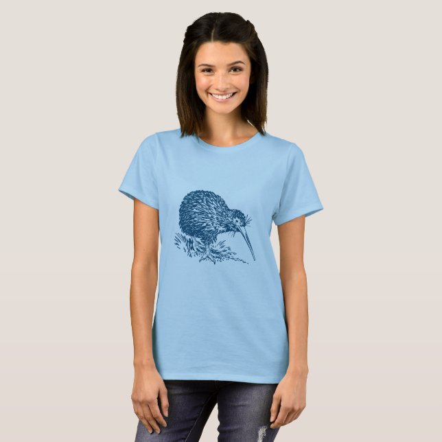 Kiwi - Dunkelrot T-Shirt (Vorne ganz)