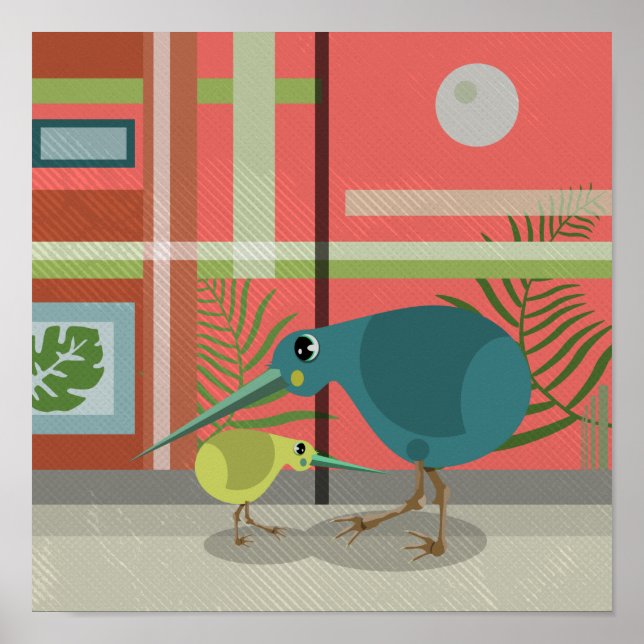 Kiwi Family Poster (Vorne)