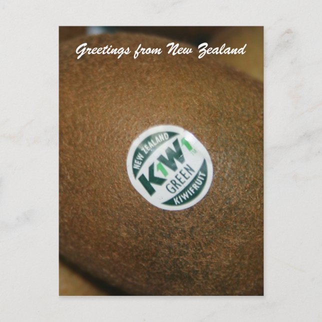 Kiwi-Frucht Postkarte (Vorderseite)