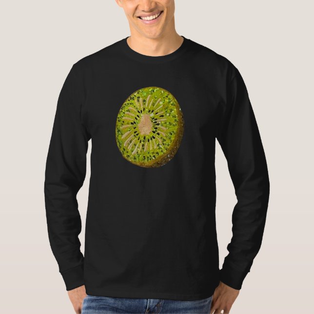 Kiwi-Frucht Urlaub Strand Poolparty T-Shirt (Vorderseite)