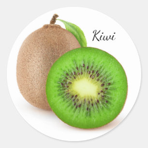 Kiwi-Früchte Runder Aufkleber