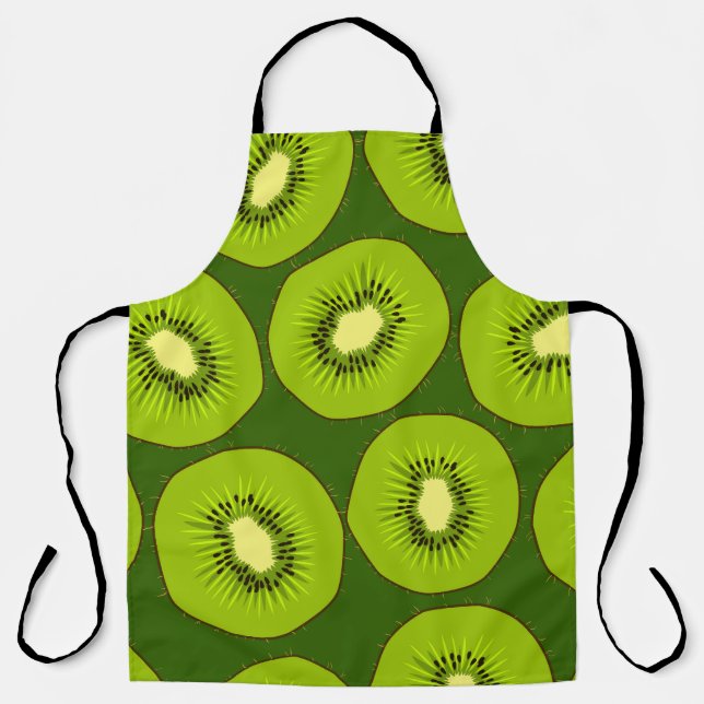 Kiwi Fruchtscheiben: dunkelgrün. Schürze (Vorderseite)