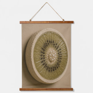 Kiwi-Fruchtscheiben-Hängetapete Wandteppich Mit Holzrahmen