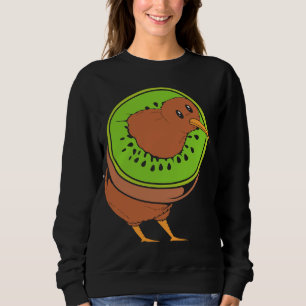 Kiwi Fruit Bird Pun Niedlich Kiwi Bird Sweatshirt