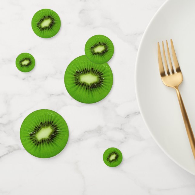 Kiwi Fruit Fresh Slice Konfetti (Gruppe)