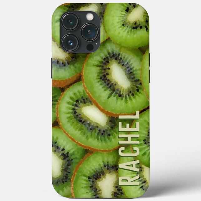 Kiwi Fruit Green Individuelle Name Case-Mate iPhone Hülle (Rückseite)