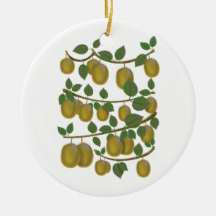 Kiwi Fruit Keramik Ornament
