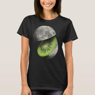 Kiwi Fruit Moon Planet bricht Astronomie Space Sci T-Shirt