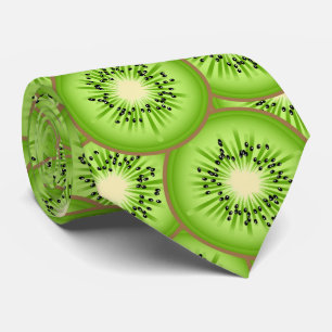 Kiwi Fruit Pattern Necktie Krawatte