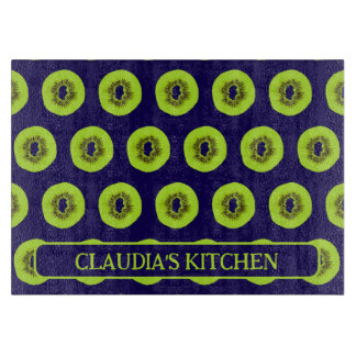 Kiwi Fruit Slices Gemustert Kitchen Schneidebrett