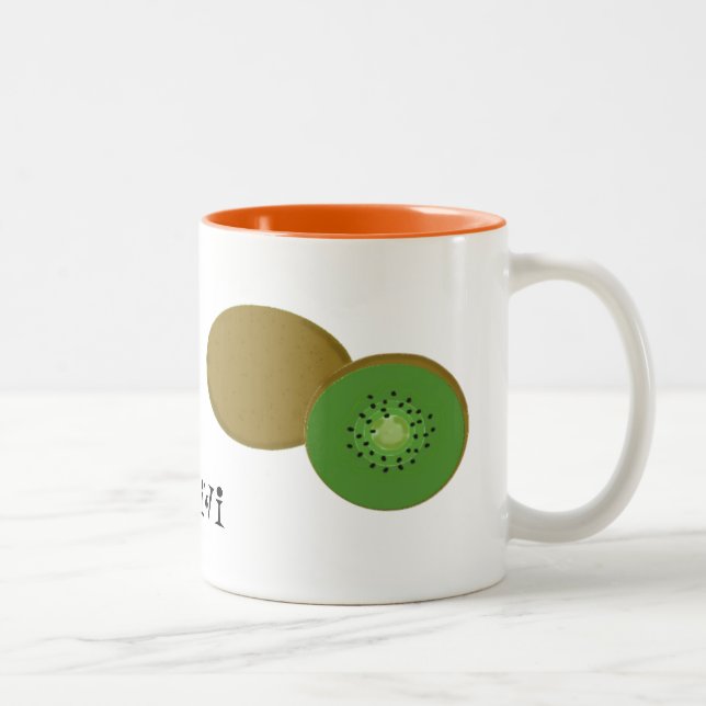 Kiwi Fruit Zweifarbige Tasse (Rechts)