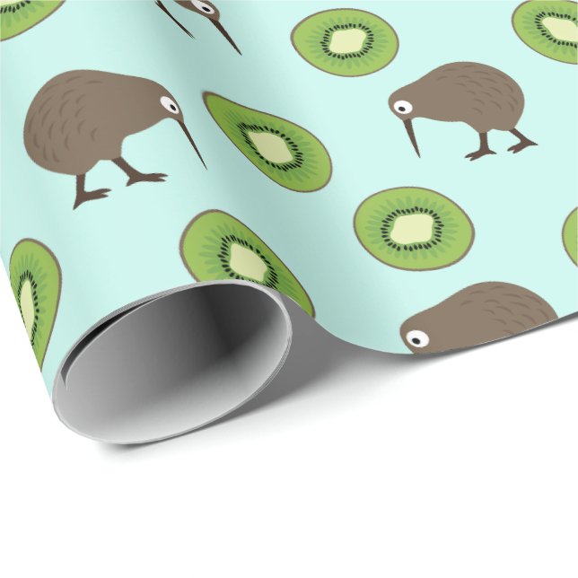 Kiwi Geschenkpapier (Rolleneckpunkt)