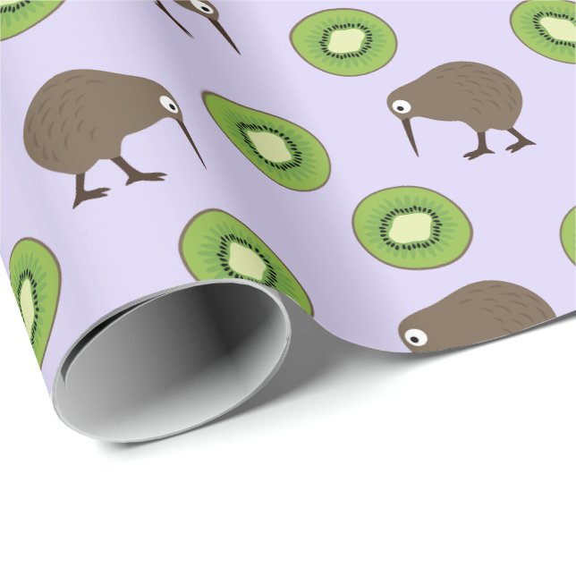 Kiwi Geschenkpapier (Rolleneckpunkt)