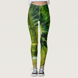 Kiwi Green Gefärbte Krawatte New Leggings