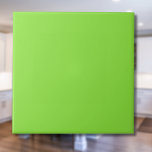 Kiwi Green Solid Color | Classic | elegant Fliese<br><div class="desc">Kiwi Green Solid Color | Classic | elegant | Trendy | Stilvoll | Geschenk</div>