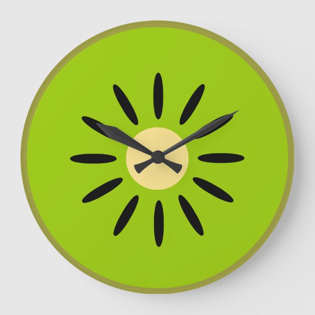 Kiwi Große Wanduhr (Vorderseite)