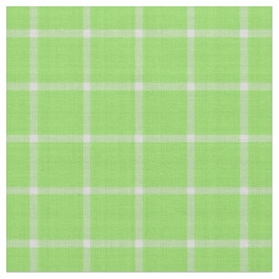 Kiwi Grün und weiß kariertes Gingham Stoff