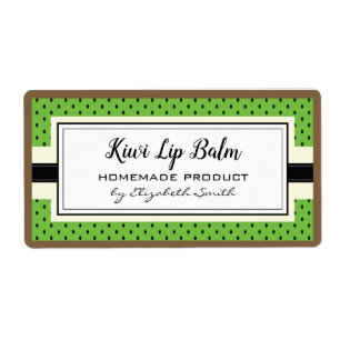 Kiwi-Grünfrucht-Aroma-Lippenbalsam-Verpackungsetik