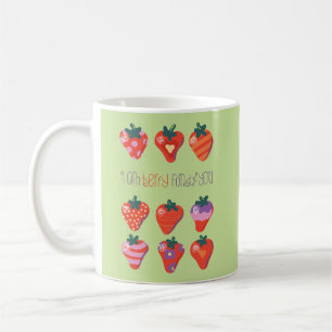 Kiwi ich bin Berry Fond von dir Illustriert Strawb Kaffeetasse