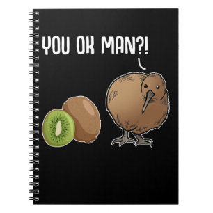 Kiwi Joke Bird Fruit Animal Kiwi Notizblock