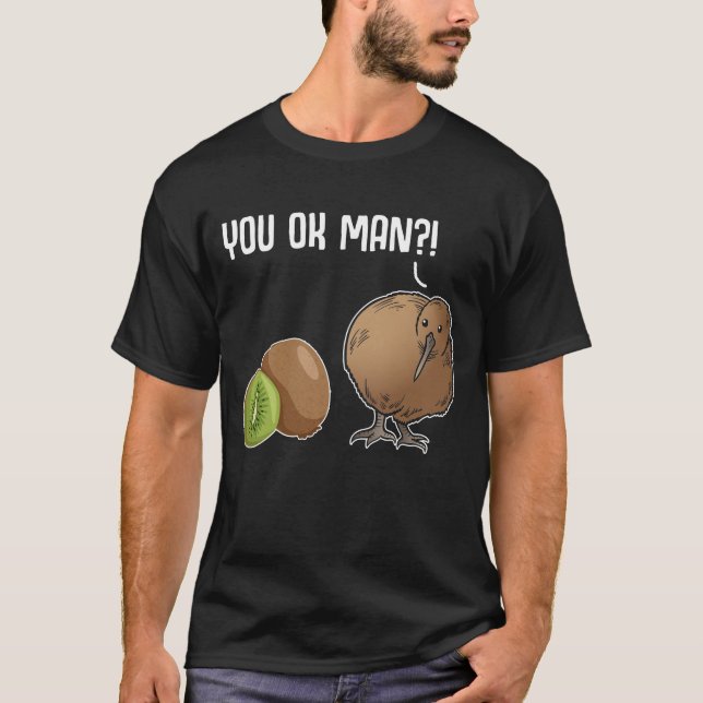 Kiwi Joke Bird Fruit Animal Kiwi T-Shirt (Vorderseite)