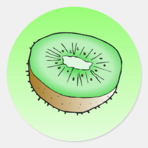 Kiwi - Klassischer runder Aufkleber