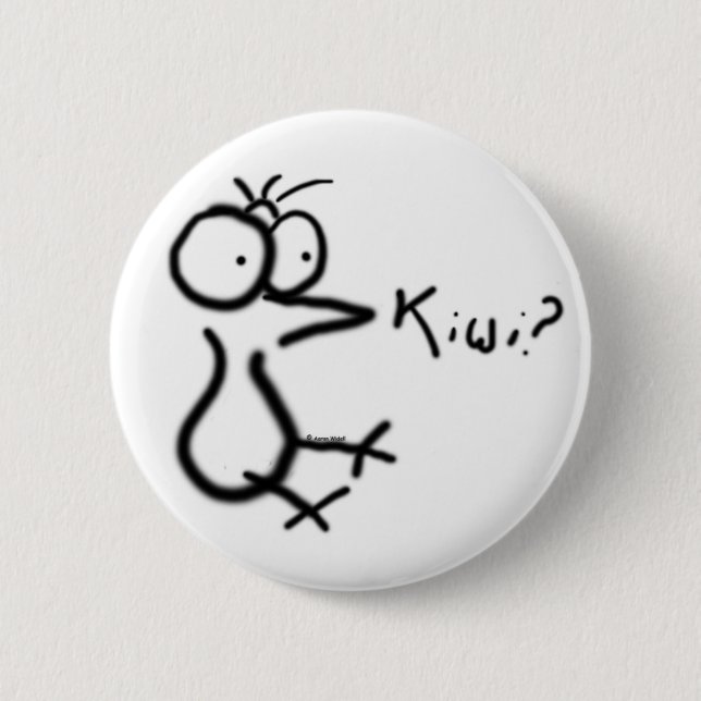 "Kiwi?" Knopf! Button (Vorderseite)