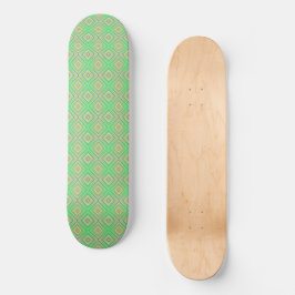 Kiwi Lime Green Alternative Diamond Muster Skateboard