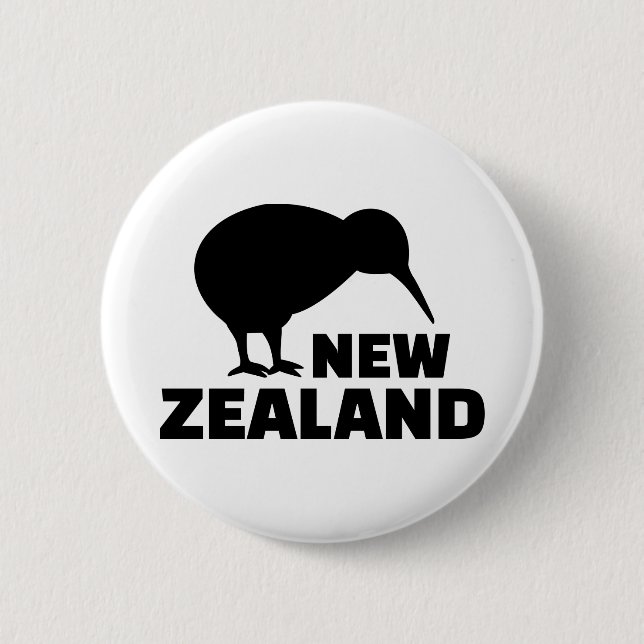 Kiwi Neuseeland Button (Vorderseite)