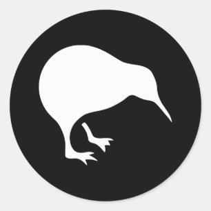 Kiwi-Neuseeland-Emblem Runder Aufkleber