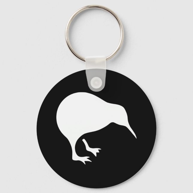 Kiwi-Neuseeland-Emblem Schlüsselanhänger (Vorderseite)