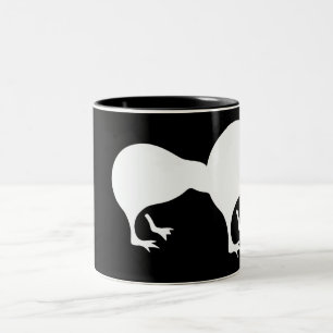 Kiwi-Neuseeland-Emblem Zweifarbige Tasse