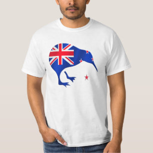 Kiwi Neuseeland-Flaggenfußball-Fußballgeschenke T-Shirt