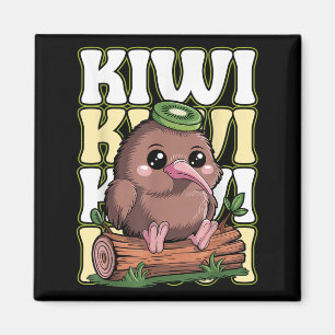 Kiwi Neuseeland Zitat für einen Kiwi-Vogelliebhabe Magnet