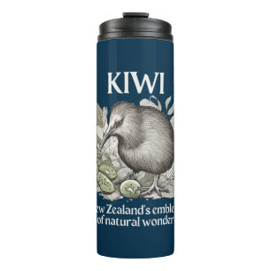 Kiwi: Neuseelands Emblem des Naturwunders Thermosbecher