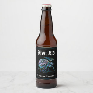 KIWI NEW ZEALAND BIERFLASCHENETIKETT
