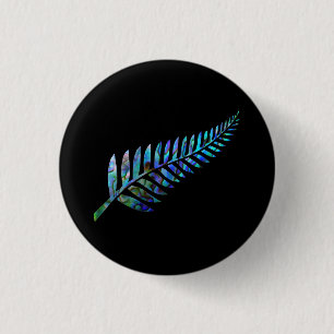 KIWI NEW ZEALAND FERN PAUA BUTTON