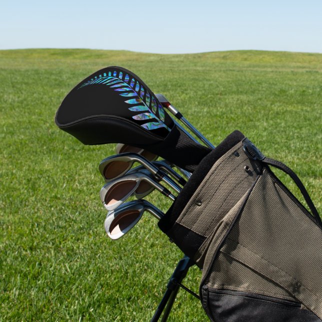 KIWI NEW ZEALAND FERN PAUA GOLF HEADCOVER (In SItu)